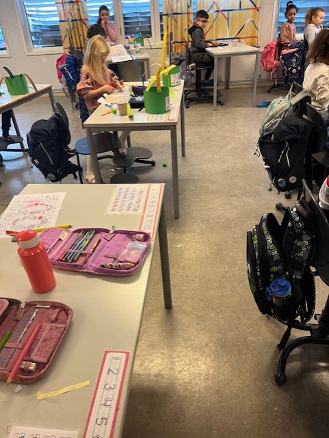 Elevene i klasserommet