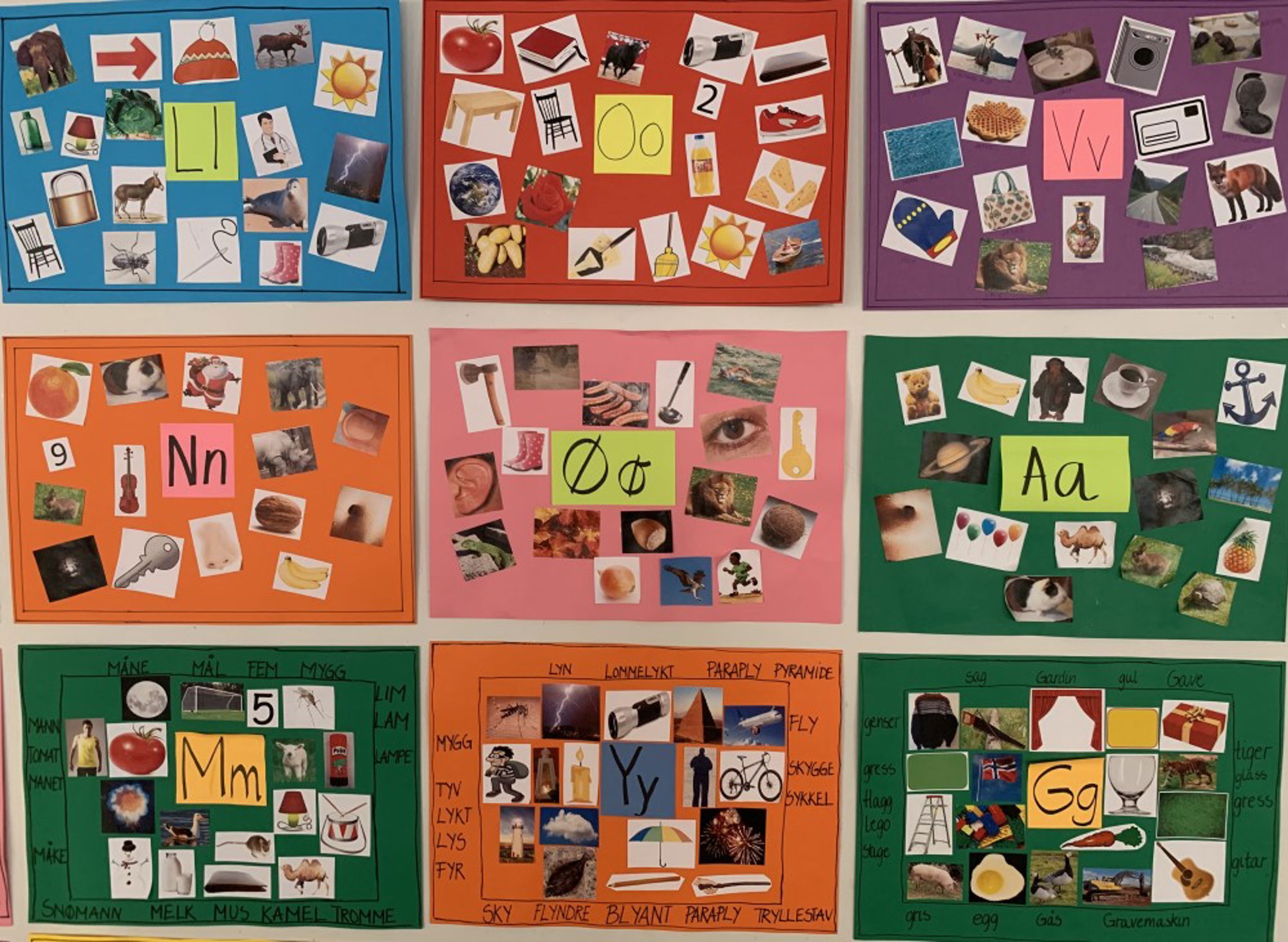 Hvilken bokstav starter ordene på